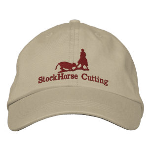 Gorra Bordada Cortar caballo con tapón de silueta de vaca
