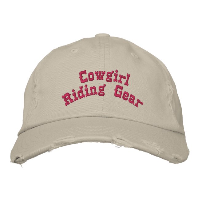 Gorra Bordada Cowgirl Riding Gear (Anverso)