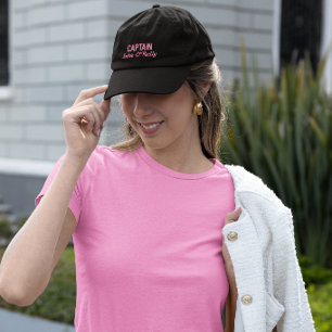 Gorra Bordada Crea Tu Propia Pesca Rosa