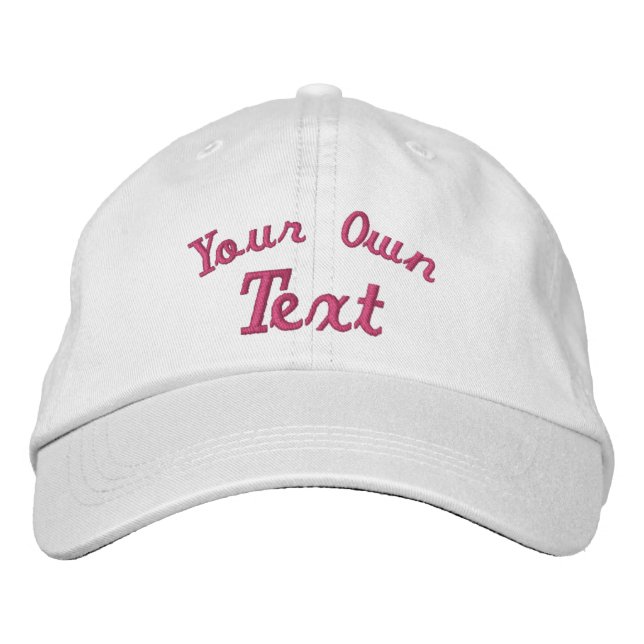 Gorra Bordada CREA-TU-PROPIO Texto personalizado DIY con varias  (Anverso)