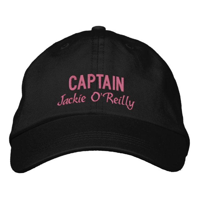 Gorra Bordada Crear su propia pesca rosa (Anverso)