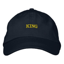 Gorra Bordada Crear tu propio sombrero de texto KING Guapo