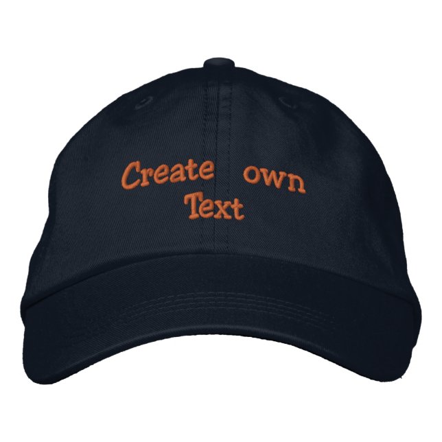 Gorra Bordada Crear un texto propio (Anverso)