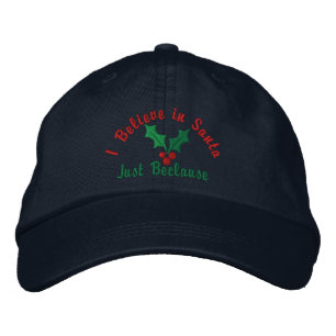 Gorra Bordada Creo en Santa... Sólo Beclause