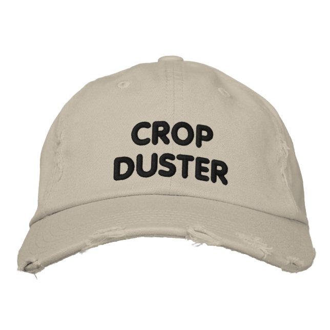 Gorra Bordada Crop Duster - correr divertido (Anverso)