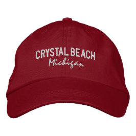Gorra Bordada Crystal Beach Michigan Embroidered Hat