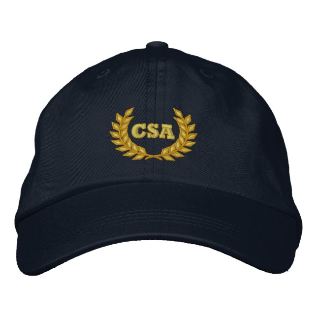 Gorra Bordada CSA con laurel (bordado) (Anverso)