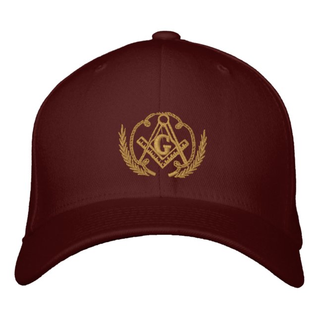 Gorra Bordada Cuadrado y brújula (Anverso)