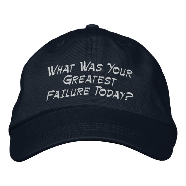 Gorra Bordada ¿Cuál Fue Tu Mayor Fracaso Hoy? (Anverso)