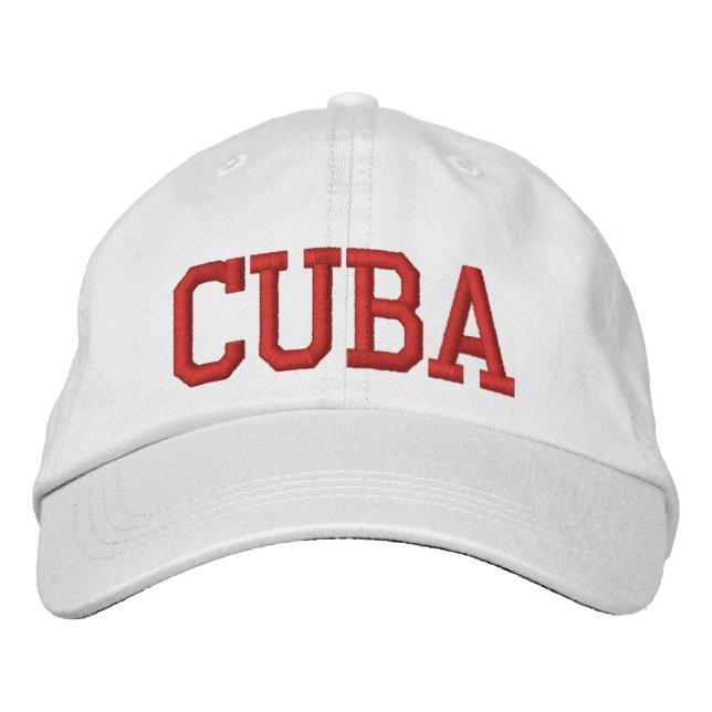 Gorra Bordada Cuba (Anverso)