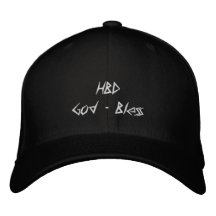 Cumpleaños Dios Bendiga Frente - Parte Trasera Neg