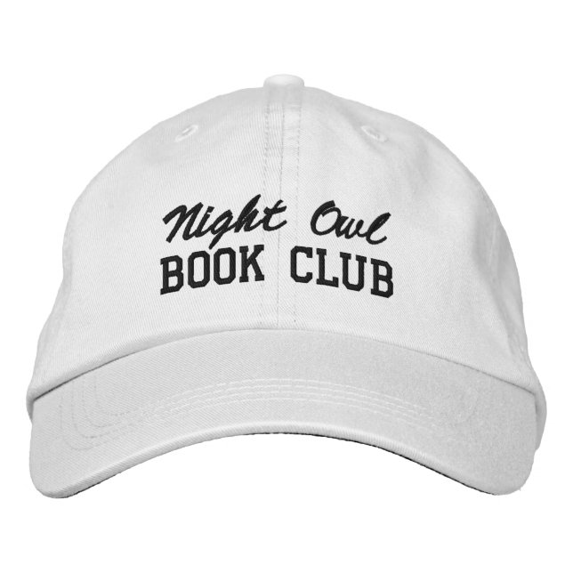 Gorra Bordada Custom Book Club Name (Anverso)