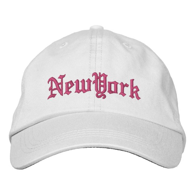Gorra Bordada Custom embroidered New York (Anverso)