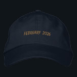 Gorra Bordada Custom FEBRUARY 2026 Text Special day Celebration<br><div class="desc">Mark the moment in style with this Navy Alternative Apparel Basic Adjustable Cap featuring bold “FEBRUARY 2026” embroidery that stands out with a refined finish. Crafted for comfort with a one-size-fits-all adjustable strap, it’s ideal for monthly campaigns, special achievements, anniversaries, or business promotions. Order in bulk for your organization, event...</div>