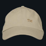 Gorra Bordada Custom Monogram<br><div class="desc">Customize this embroidered baseball cap with your desired monogram. Product is shown in khaki with a coordinated thread color, but you can change the colors or keep as is. A very tasteful way to celebrate the year or a special moment even your family name. Customize the cap to express yourself....</div>