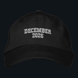 Gorra Bordada Custom Month December Year 2026 Adjustable Navy<br><div class="desc">Celebrate the final chapter of the year with this Navy Alternative Apparel Basic Adjustable Cap featuring finely detailed “December 2026” embroidery for a crisp and lasting finish. Designed with a one-size-fits-all adjustable strap, it offers comfortable everyday wear while making your special date stand out at holiday parties, company wrap-ups, reunions,...</div>