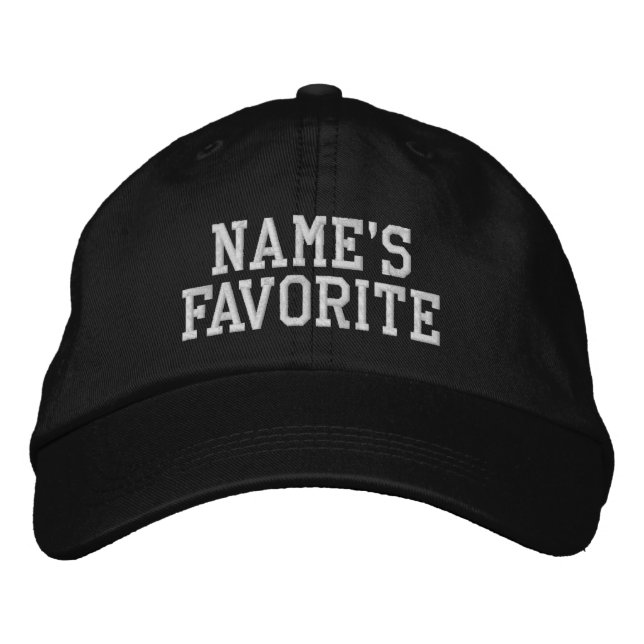 Gorra Bordada Custom Name Favorite Text Birthday Gift for him (Anverso)