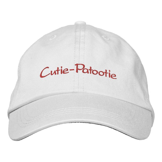Gorra Bordada Cutie-Patootie (Anverso)