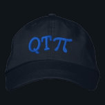 Gorra Bordada Cutie Pie as in Q T Pi<br><div class="desc">A whimsical Pi embroidery design. This custom embroidered baseball cap is making for a great humorous gift for the mathematician, the geek, the inquisitive mind. Great for a student, a teacher, an engineer or anyone that has this thing with numbers. Embroidery designs are available in a selection of popular color...</div>