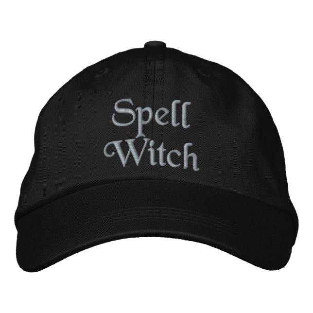 Gorra Bordada Cuto Spell Witch Cita Lavender Purple Black (Anverso)