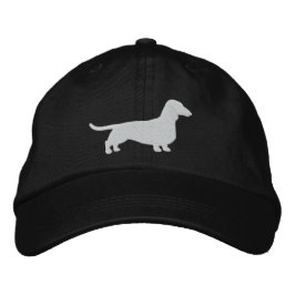 Gorra Bordada Dachshund Silhouette Wiener Perro Mascota Canine C