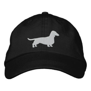 Gorra Bordada Dachshund Silhouette Wiener Perro Mascota Canine C