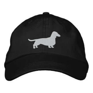 Gorra Bordada Dachshund Silhouette Wiener Perro Mascota Canine C