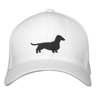 Gorra Bordada Dachshund Silhouette Wiener Perro Personalizado Do