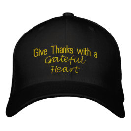 Gorra Bordada "Dad Gracias con un Corazón Agradecido"
