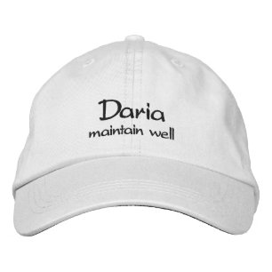 Gorra Bordada Daria cap con significado del nombre