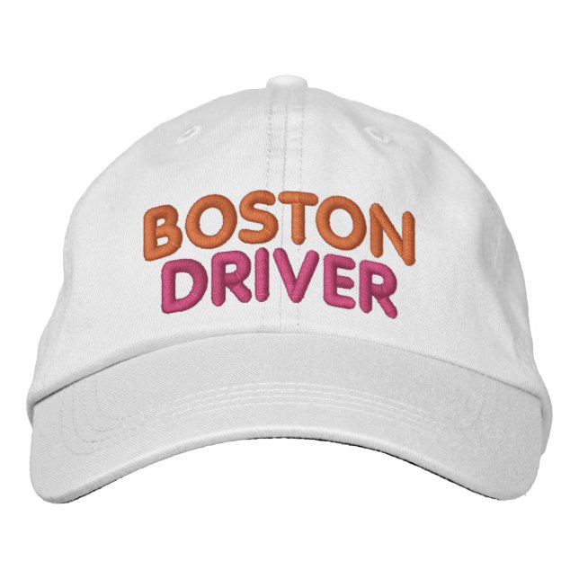 Gorra Bordada de Conductor de Boston (Anverso)