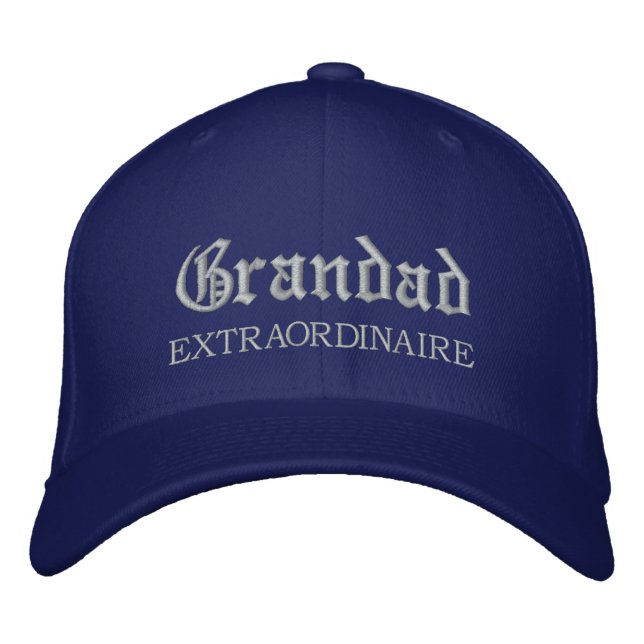 Gorra bordada de grano Extraordinaire (Anverso)