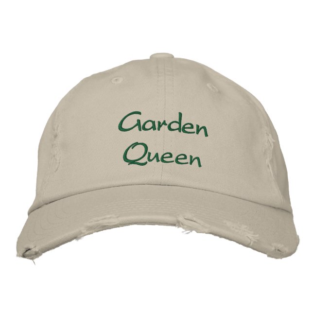 Gorra bordada de la reina del jardín (Anverso)