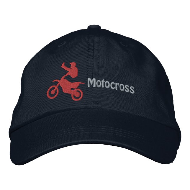 Gorra Bordada de Motocross (Anverso)