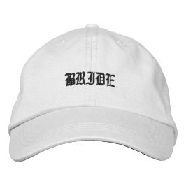 Gorra bordada de novia