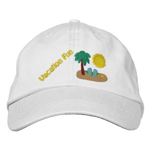 Gorra Bordada de Playa Vacaciones