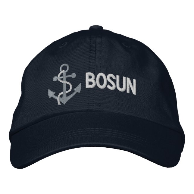 Gorra Bordada de Yacht BOSUN (Anverso)