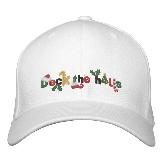 Gorra Bordada Deck the Halls (Anverso)