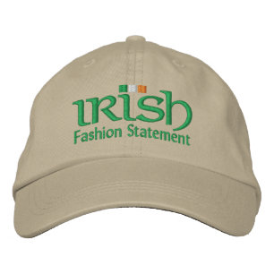 Gorra Bordada Declaración de moda irlandesa