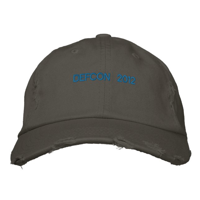 GORRA BORDADA DEFCON 2012 (Anverso)