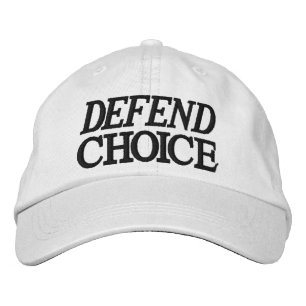 Gorra Bordada Defender la elección negro blanco pro derechos de 