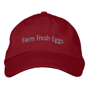Gorra Bordada Dejar cultivar huevos frescos en gris