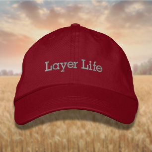 Gorra Bordada Dejar la vida de la capa en gris