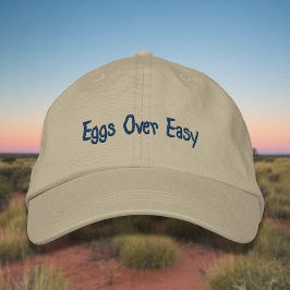 Gorra Bordada Dejar los huevos sin problemas en azul