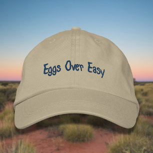 Gorra Bordada Dejar los huevos sin problemas en azul