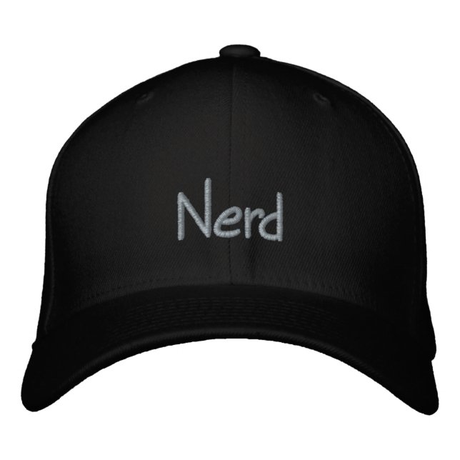 Gorra bordada del nerd (Anverso)