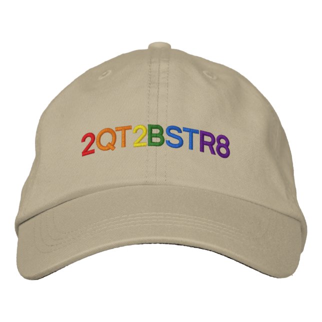 Gorra Bordada Demasiado lindo para ser recto (Anverso)