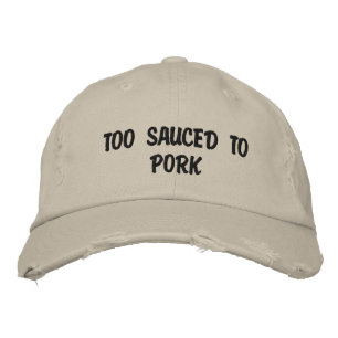 Gorra Bordada Demasiado Saudado al cerdo