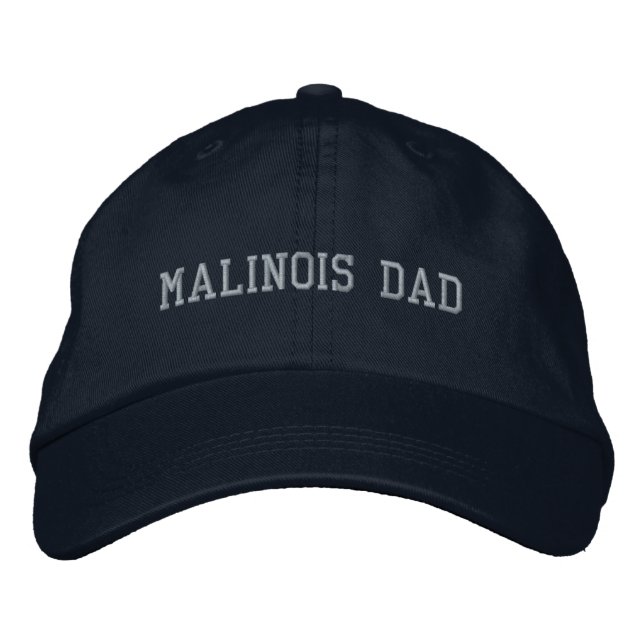 Gorra Bordada Deporte de Perro de Malinois (Anverso)