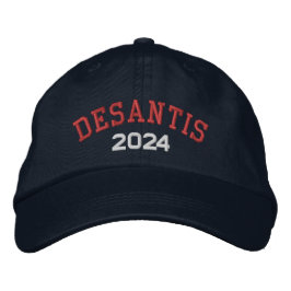 Gorra Bordada Desantis 2024 - azul rojo